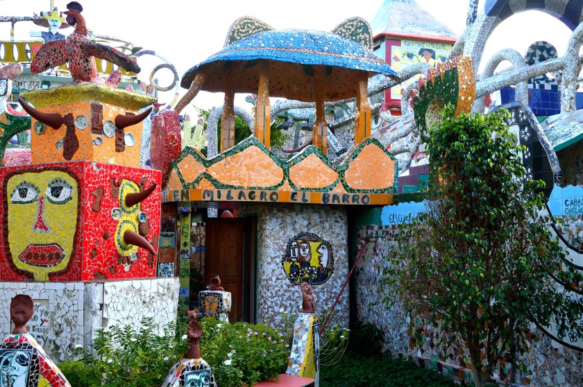 It is easy to see how the artist Fuster was inspired by Antoni Gaudi