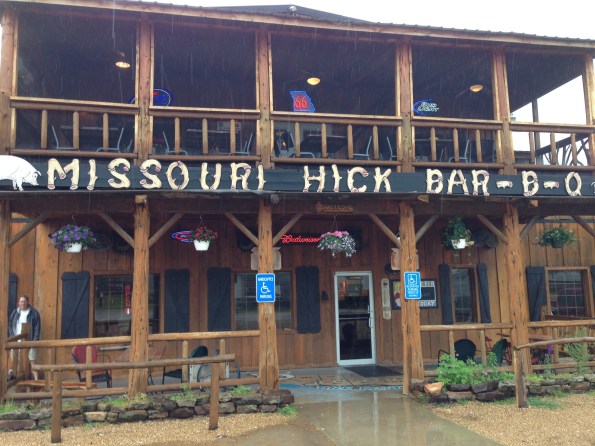 Missouri Hick Bar-B-Q in Cuba, Mo. Very different from the Cuba we visited in January.