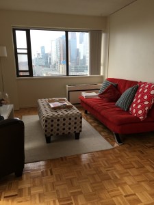 Although we didn't sit around much, our Airbnb flat was very comfortable.