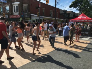 Dancers enjoying the Salsa Festival.